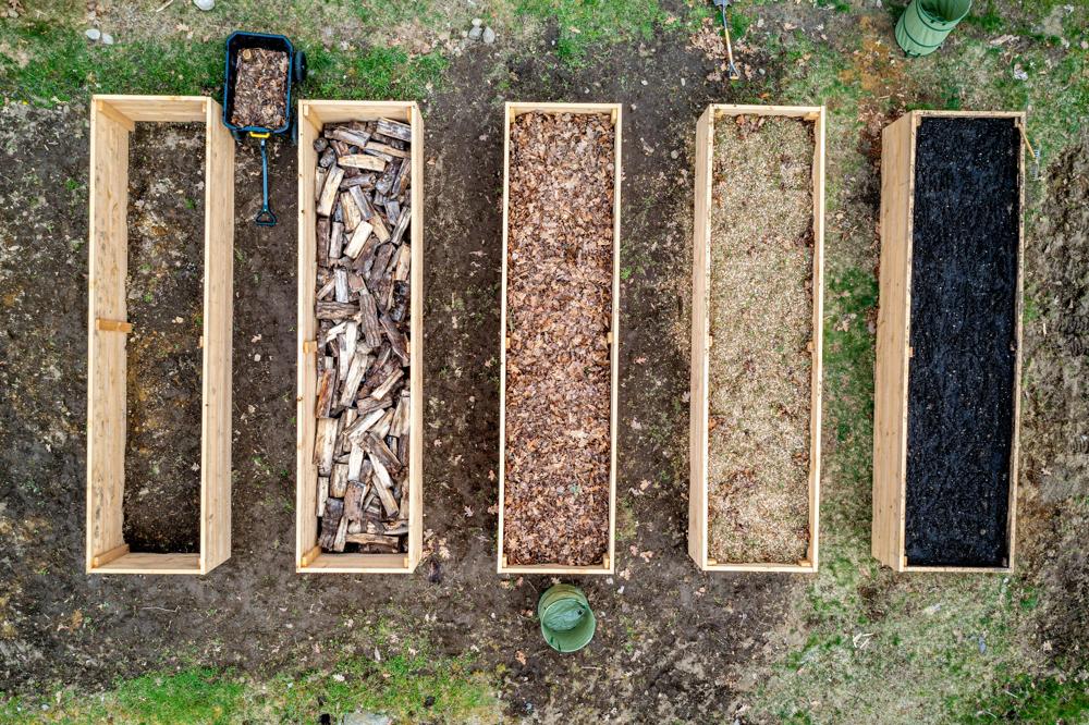 wooden compost