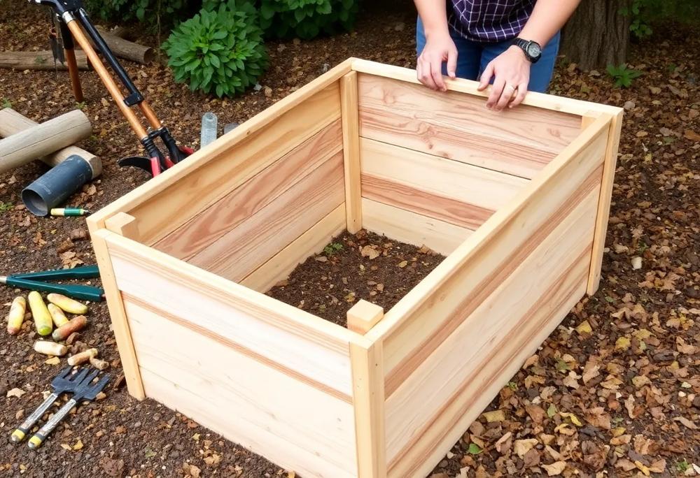 wooden compost
